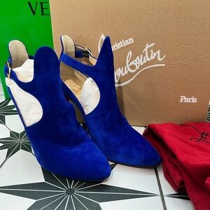 Christian Louboutin Royal Blue Heeled Boots